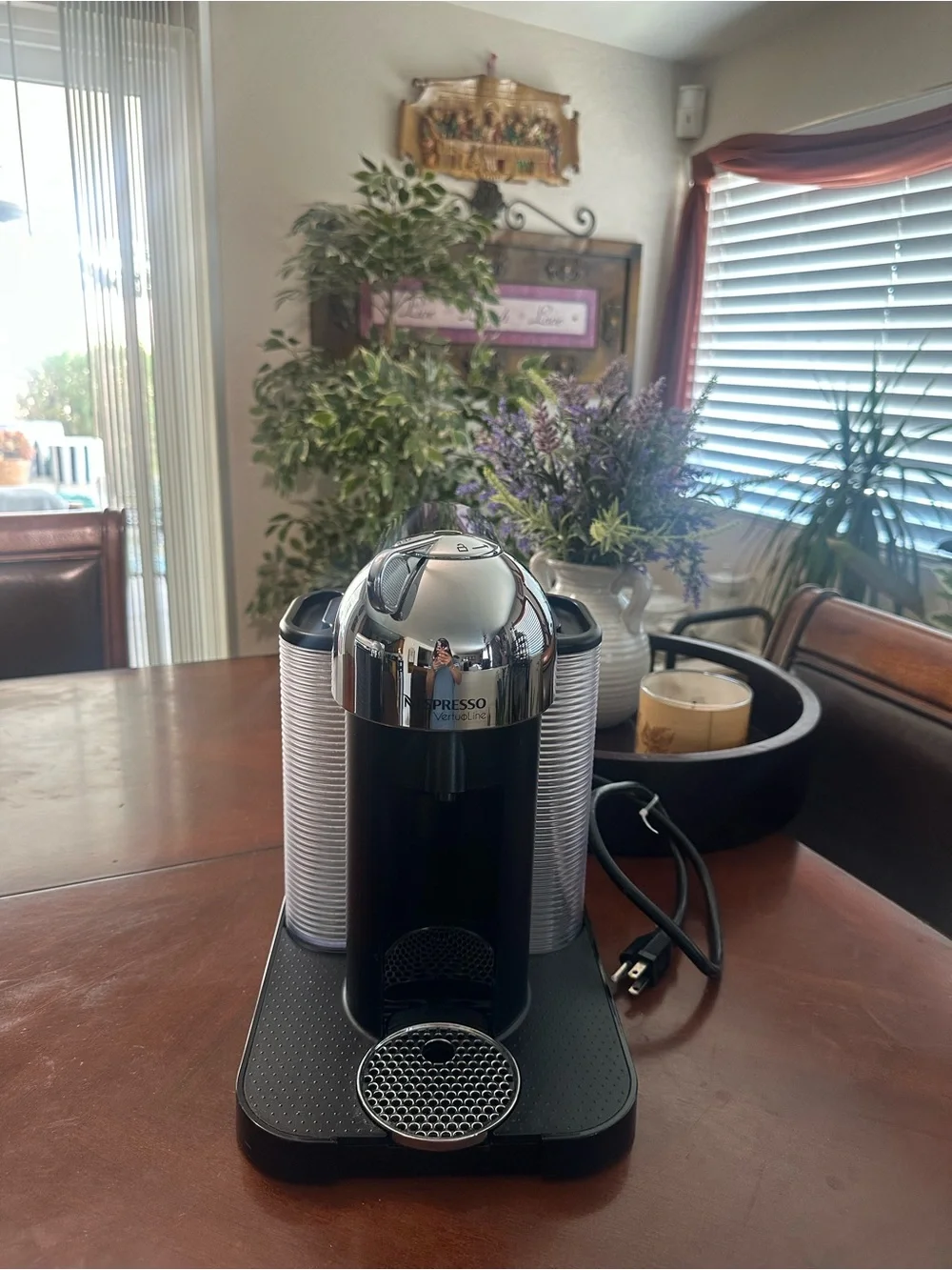 Nespresso VertuoLine Coffee Maker in Black and Chrome